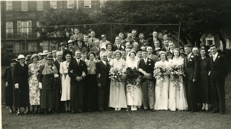 Dot and Walt Wedding Party